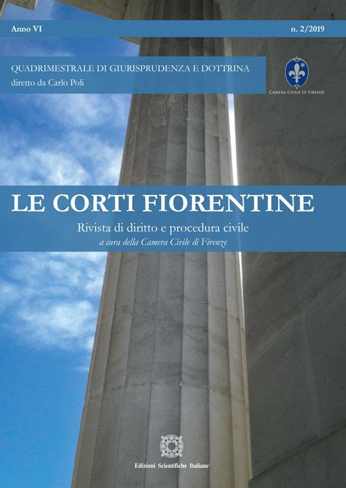 Le corti fiorentine. Rivista di diritto e procedura civile (2019). Vol. 2 - copertina