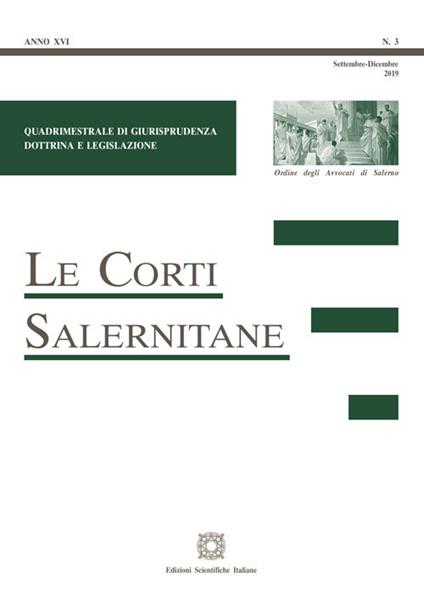 Le corti salernitane (2019). Vol. 3 - copertina