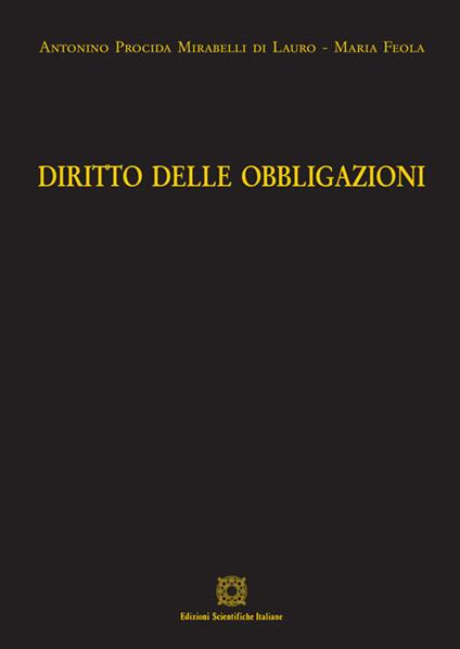 Diritto delle obbligazioni - Antonino Procida Mirabelli di Lauro,Maria Feola - copertina