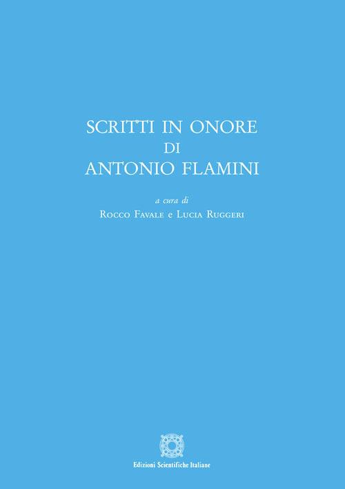 Scritti in onore di Antonio Flamini - copertina