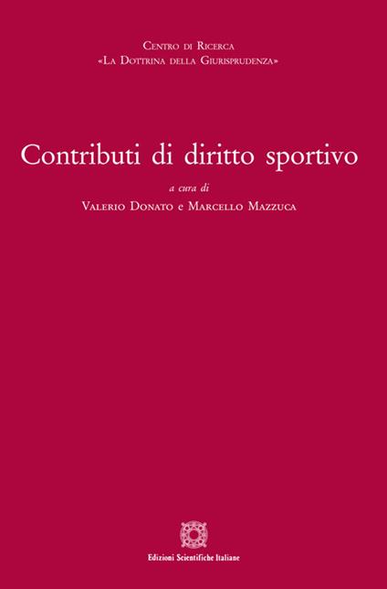 Contributi di diritto sportivo - copertina