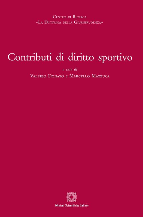 Contributi di diritto sportivo - copertina