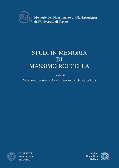 Studi in memoria di Massimo Roccella - copertina