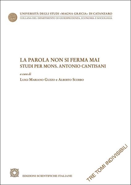La parola non si ferma mai - copertina