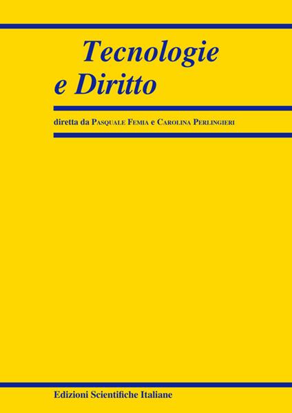 Tecnologie e diritto (2021). Vol. 1 - copertina