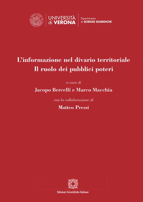 L' informazione nel divario territoriale. Il ruolo dei pubblici poteri - copertina