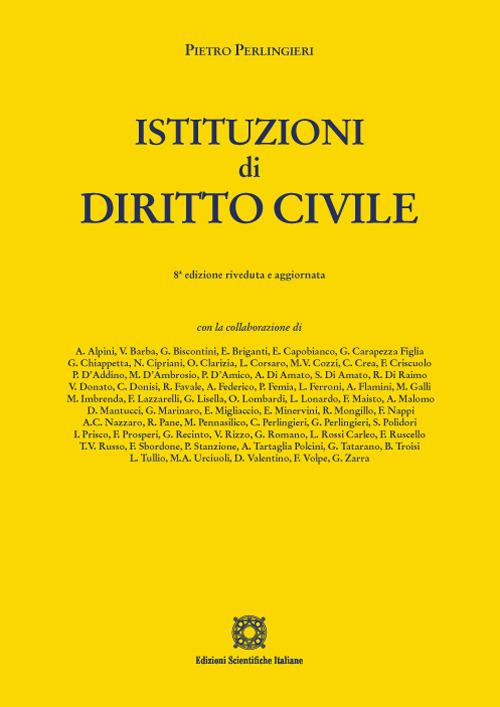 Istituzioni di diritto civile - Pietro Perlingieri - copertina