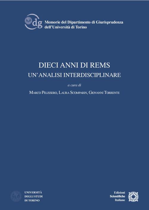 Dieci anni di rems. Un'analisi interdisciplinare - copertina