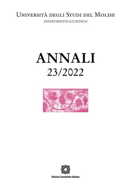 Annali del Dipartimento di scienze giuridico-sociali e dell'amministrazione (2022). Vol. 23 - copertina