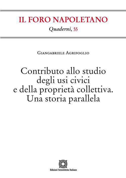 Contributo allo studio degli usi civici e della proprietà collettiva. Una storia parallela - Giangabriele Agrifoglio - copertina
