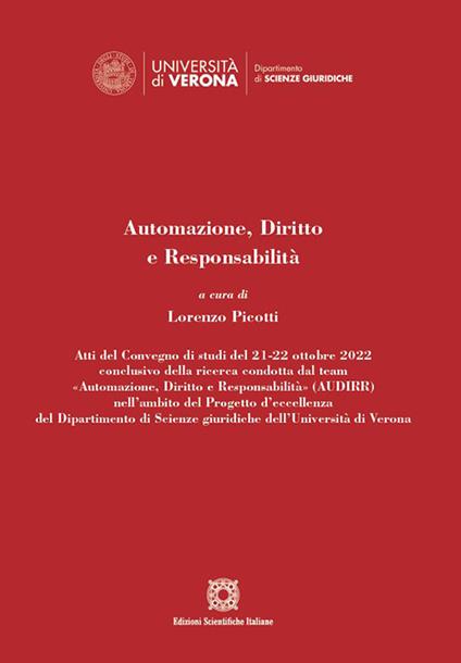 Automazione, diritto e responsabilità - copertina