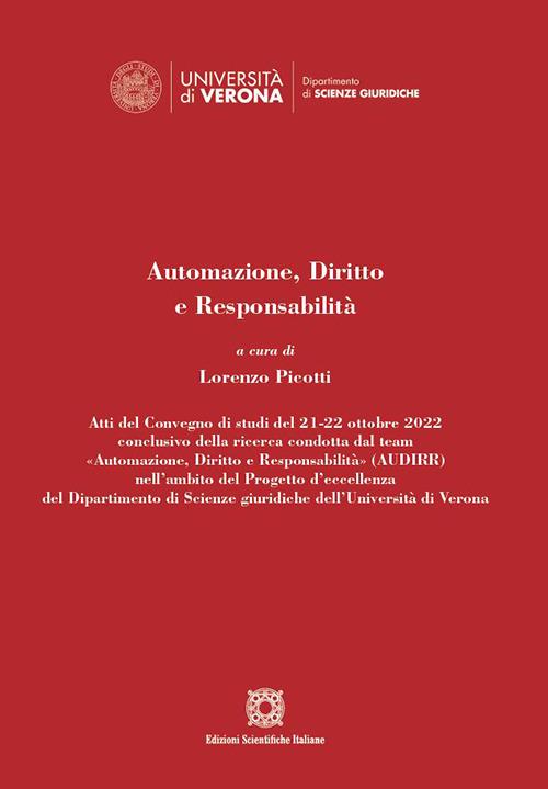 Automazione, diritto e responsabilità - copertina
