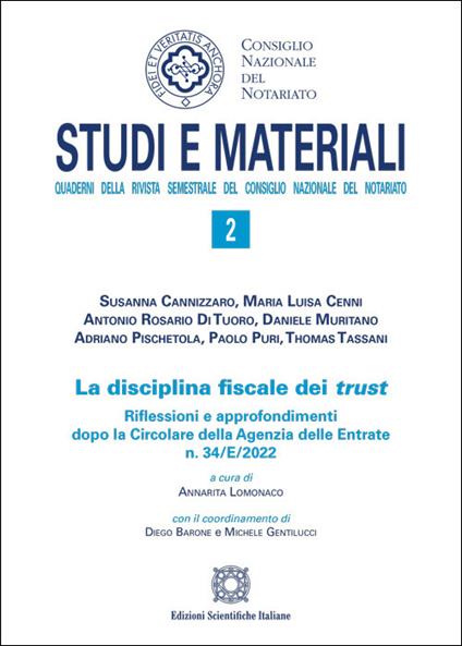 La disciplina fiscale dei trust - copertina