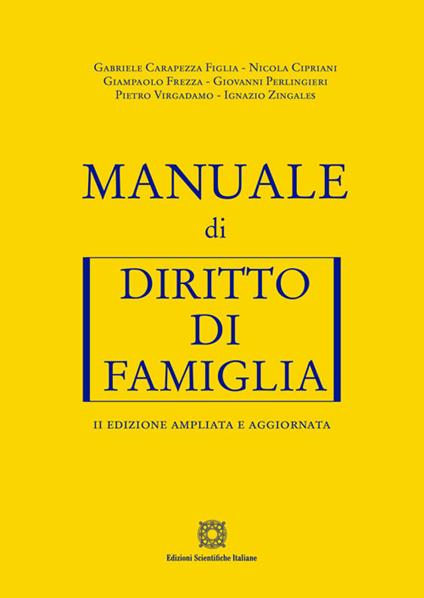 Manuale di diritto di famiglia. Ediz. ampliata - copertina