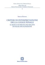 Criteri di interpretazione della legge penale