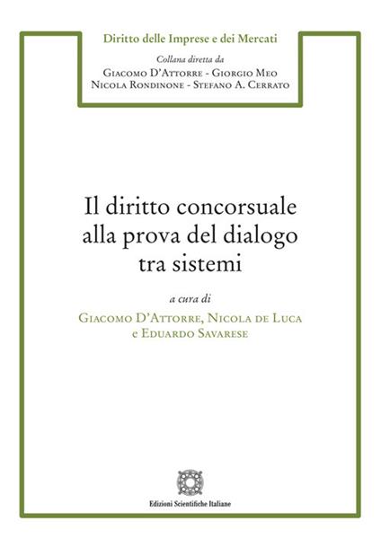 Il diritto concorsuale alla prova del dialogo tra sistemi - copertina