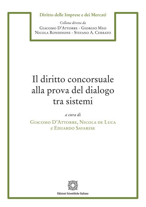 Il diritto concorsuale alla prova del dialogo tra sistemi - copertina