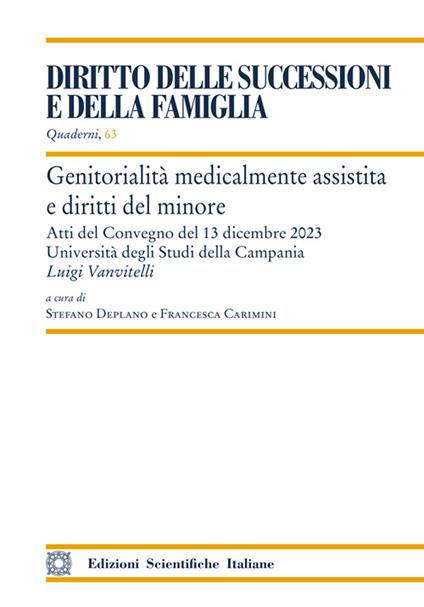 Genitorialità medicalmente assistita e diritti del minore - copertina