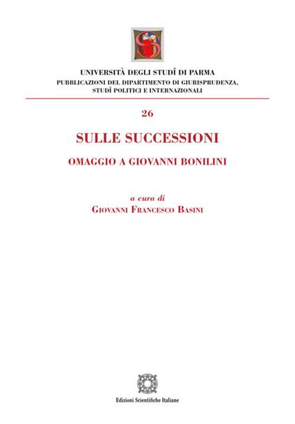 Sulle successioni. Omaggio a Giovanni Bonilini - copertina