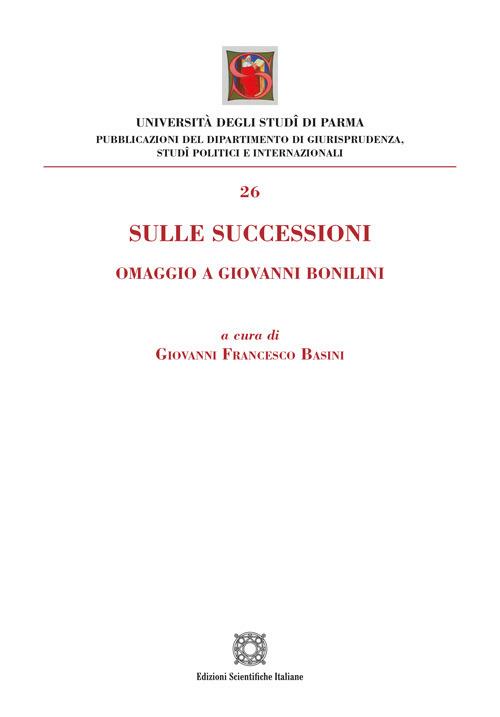 Sulle successioni. Omaggio a Giovanni Bonilini - copertina
