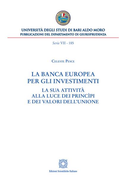 La Banca europea per gli investimenti - Celeste Pesce - copertina