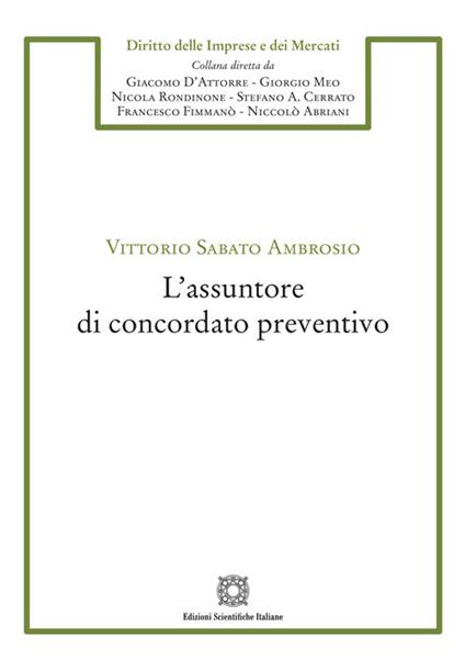 L'assuntore di concordato preventivo - Vittorio Sabato Ambrosio - copertina