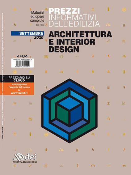 Prezzi informativi dell'edilizia. Architettura e interior design. Settembre 2020 - copertina