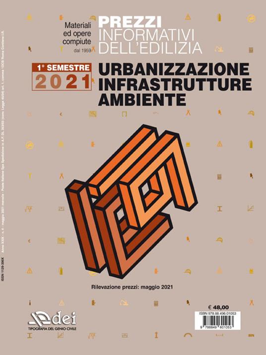 Prezzi informativi dell'edilizia. Urbanizzazione infrastrutture ambiente. Maggio 2021 - copertina