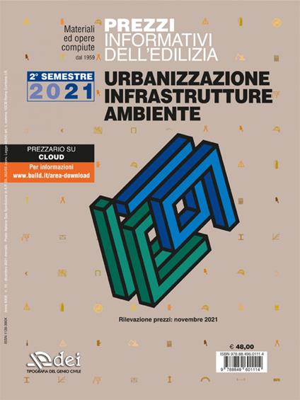 Prezzi informativi dell'edilizia. Urbanizzazione infrastrutture ambiente. Novembre 2021 - copertina