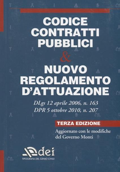 Codice contratti pubblici & nuovo regolamento d'attuazione - copertina