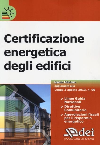 Certificazione energetica degli edifici - copertina