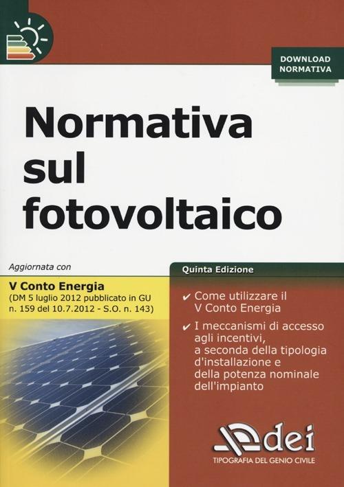 Normativa sul fotovoltaico - copertina
