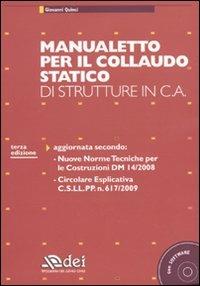 Manualetto per il collaudo statico di strutture in c.a. Con CD-ROM - Giovanni Quinci - copertina