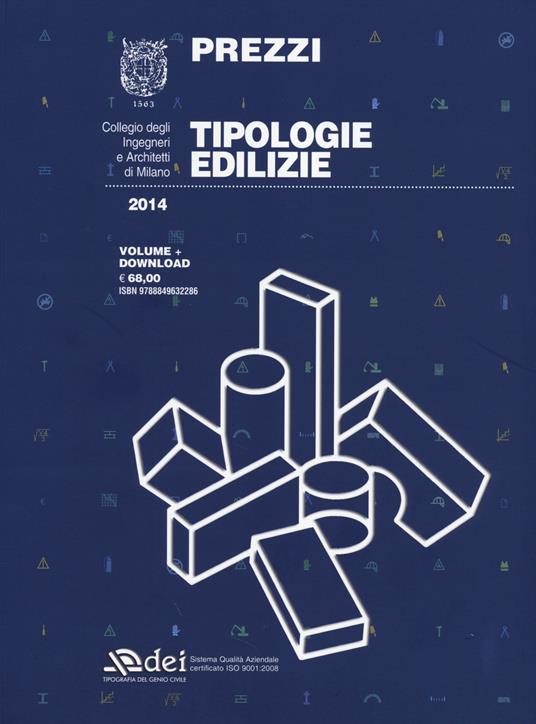 Prezzi tipologie edilizie 2014. Con software - Collegio degli ingegneri e architetti di Milano - copertina