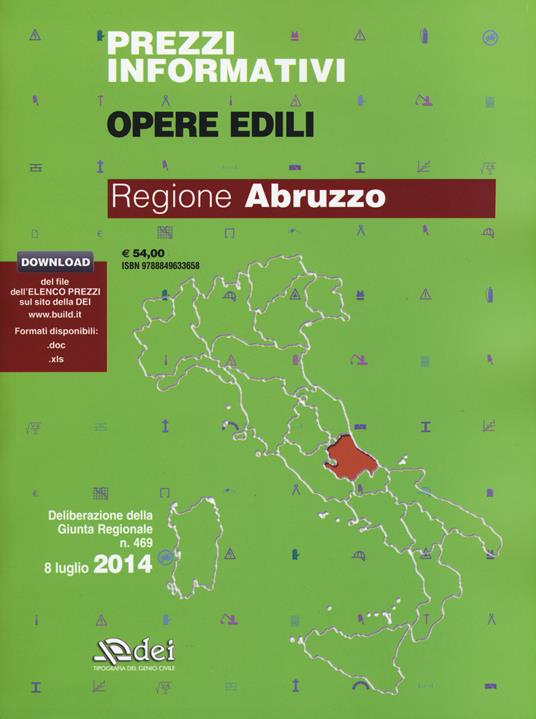 Prezzi informativi opere edili 2014. Regione Abruzzo. Con software - copertina