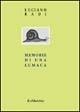 Libro Memorie di una lumaca Luciano Radi