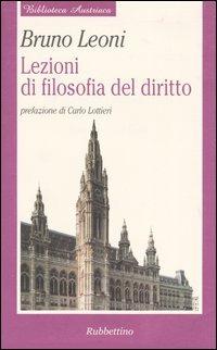 Lezioni di filosofia del diritto - Bruno Leoni - copertina