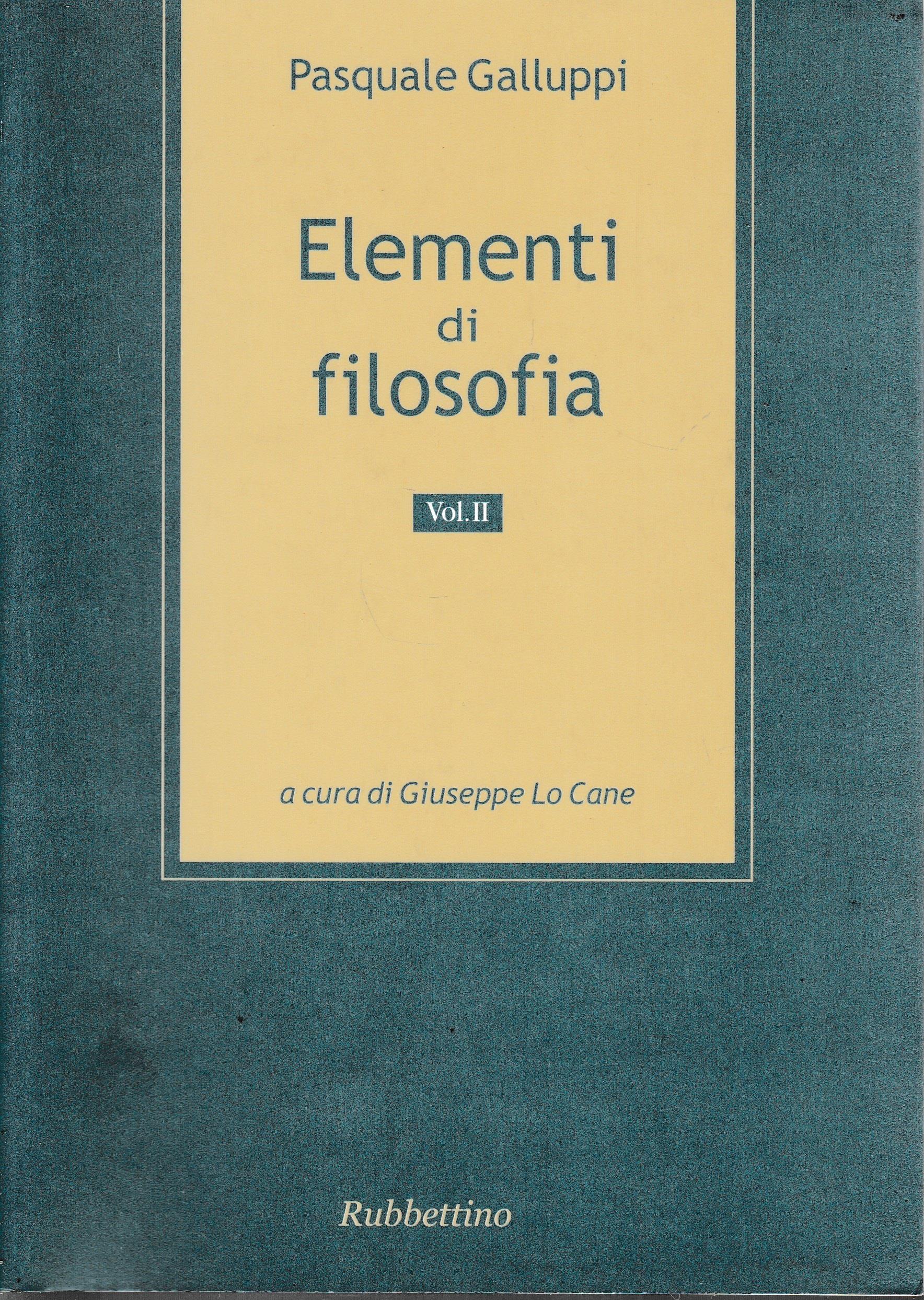 Elementi di filosofia. Vol. 2