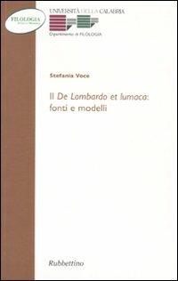 Il «De Lombardo et lumaca»: fonti e modelli - Stefania Voce - copertina