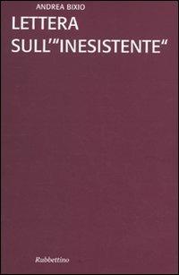 Lettera sull'«inesistente» - Andrea Bixio - copertina