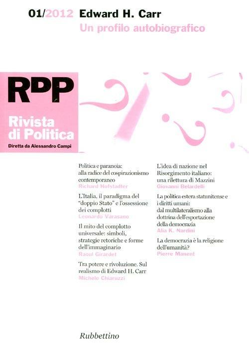 Rivista di politica (2012). Vol. 1 - copertina