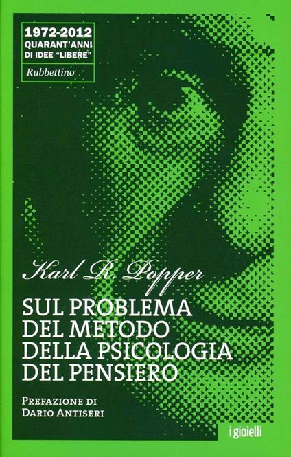 Sul problema del metodo della psicologia del pensiero - Karl R. Popper - copertina