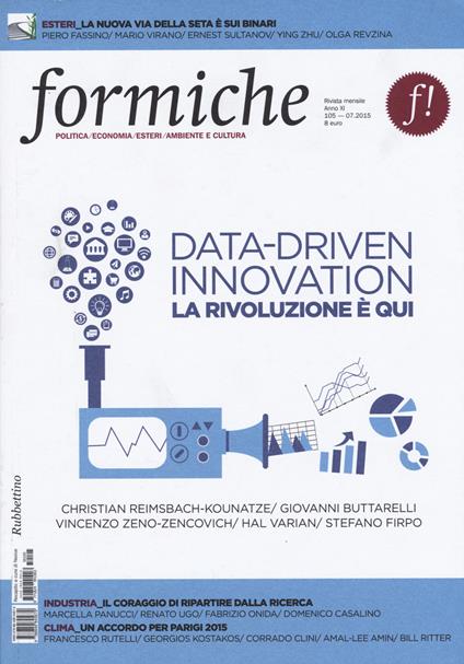 Formiche (luglio 2015). Vol. 105: Data-driven innovation. La rivoluzione è qui - copertina