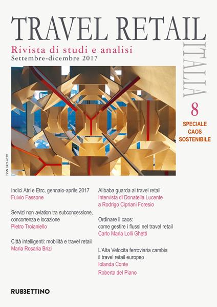Travel retail Italia (2017). Vol. 8: Settembre-Dicembre - copertina