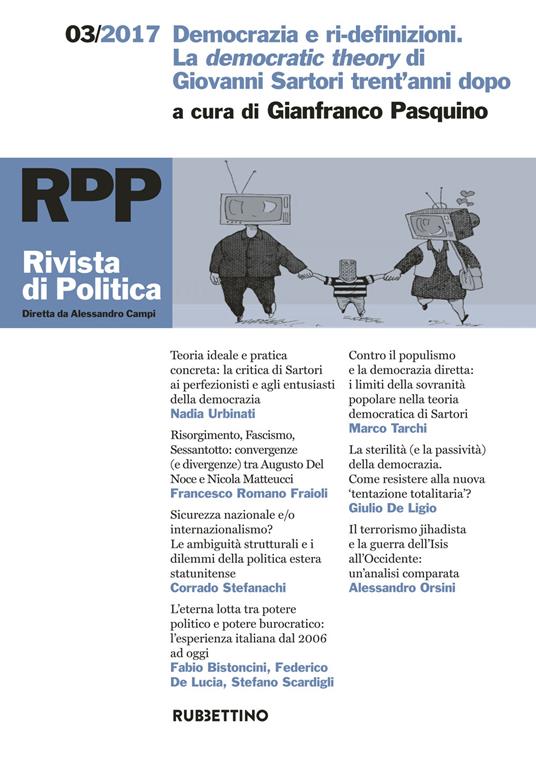 Rivista di politica (2017). Vol. 3: Democrazia e ri-definizioni. La democratic theory di Giovanni Sartori trent’anni dopo - copertina