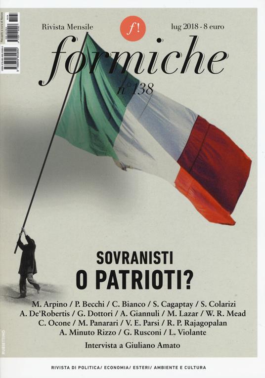 Formiche (2018). Vol. 138: Sovranisti o patrioti? - copertina