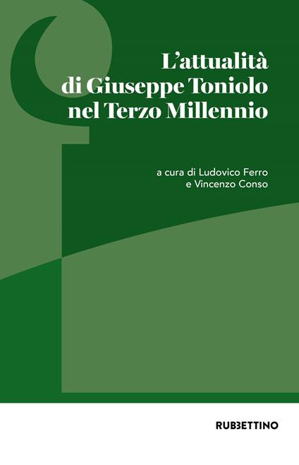 L' attualità di Giuseppe Toniolo nel Terzo Millennio - copertina
