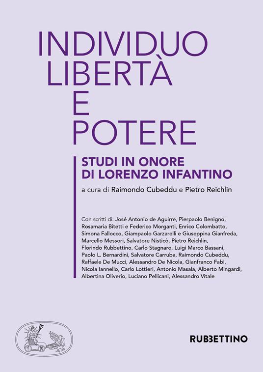Individuo, libertà e potere. Studi in onore di Lorenzo Infantino - copertina