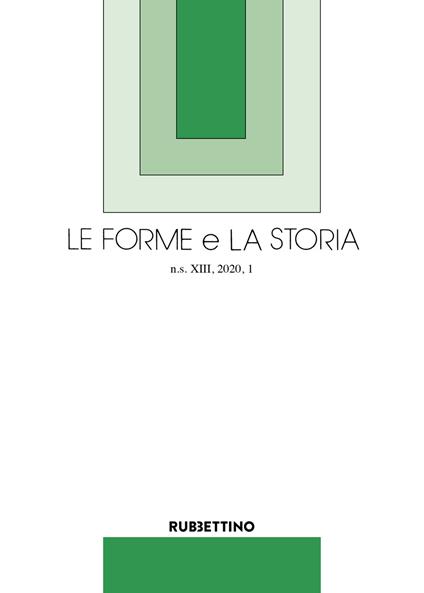 Le forme e la storia (2020). Vol. 1 - copertina