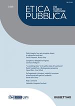 Etica pubblica. Studi su legalità e partecipazione (2020). Vol. 2